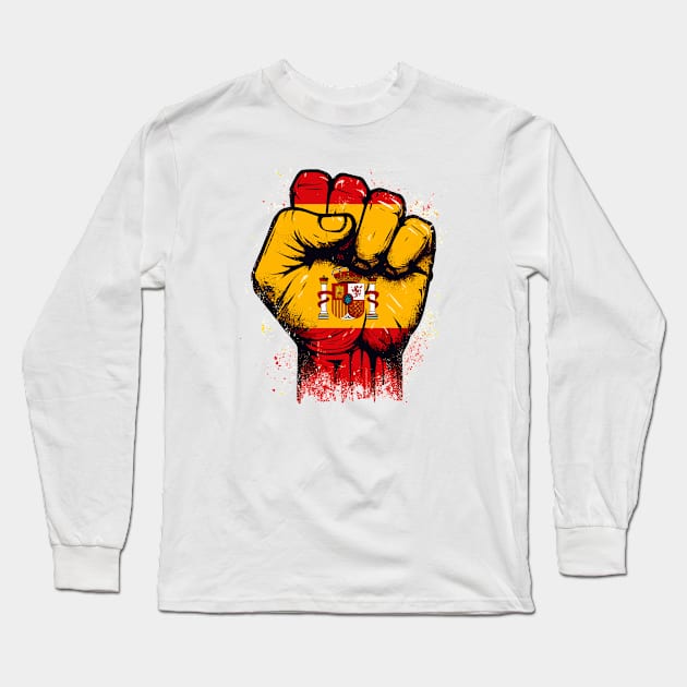 Spain Long Sleeve T-Shirt by Vehicles-Art